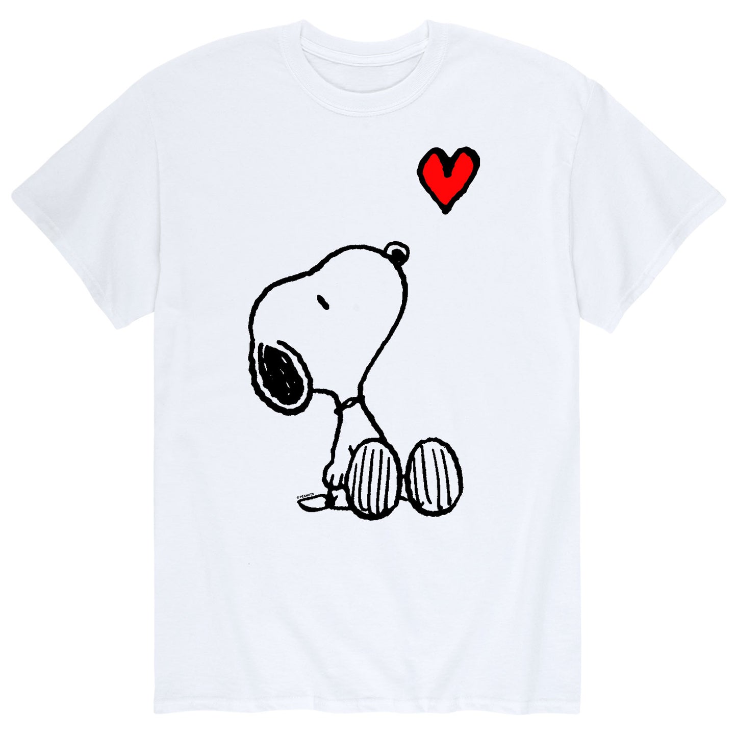 Peanuts - Snoopy Heart - Men's Short Sleeve Graphic T-Shirt