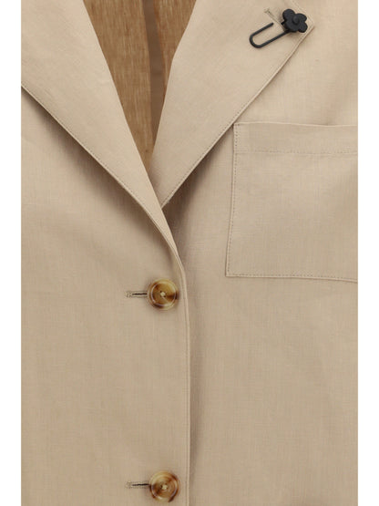 Jacket Wool-Cotton Beige