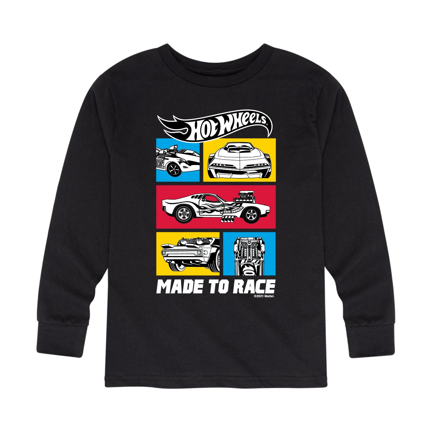 Boys' - Hot Wheels - Made To Race Long Sleeve Graphic T-Shirt – Zulily