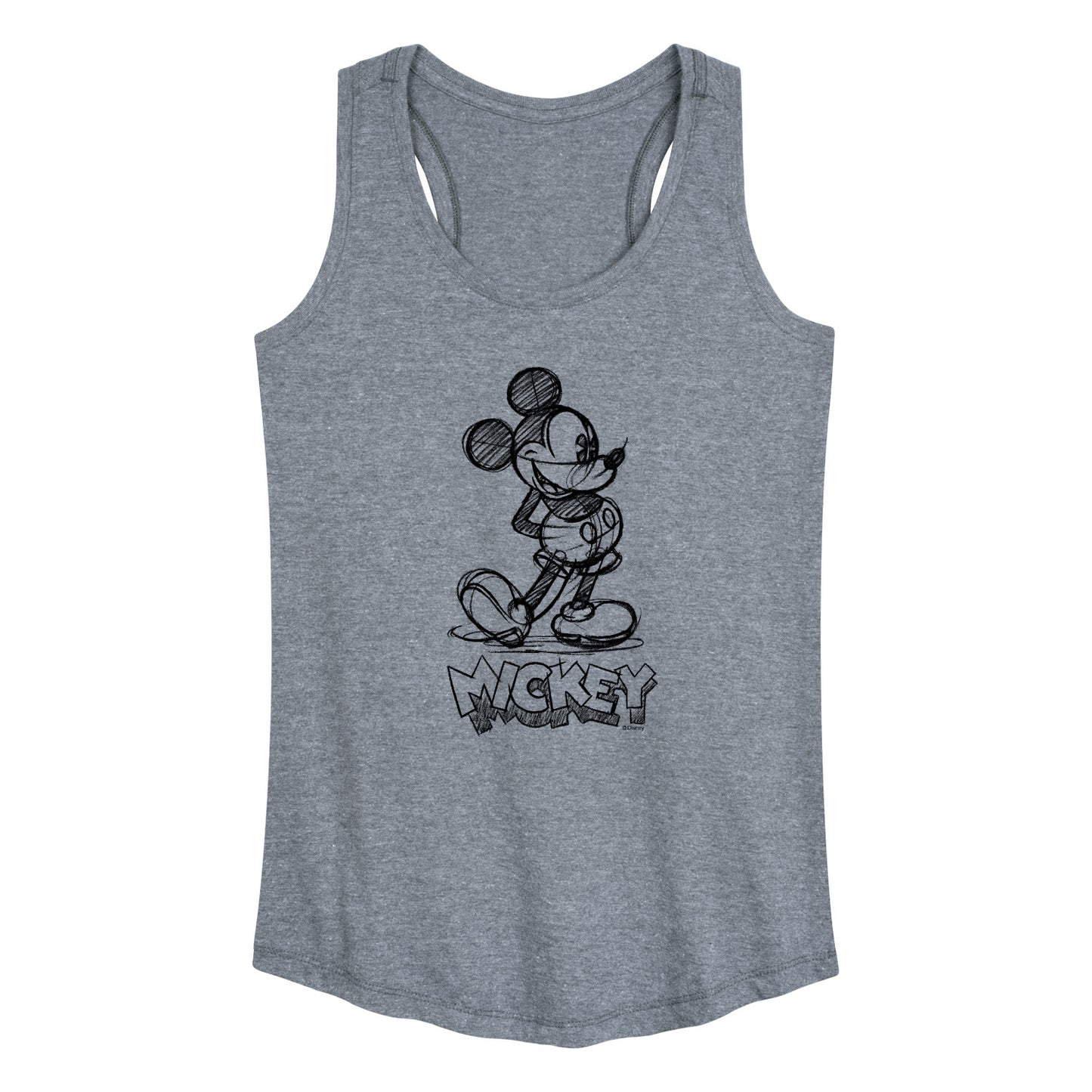 Mickey & Friends - Mickey Sketch - Women's Racerback Tank Top