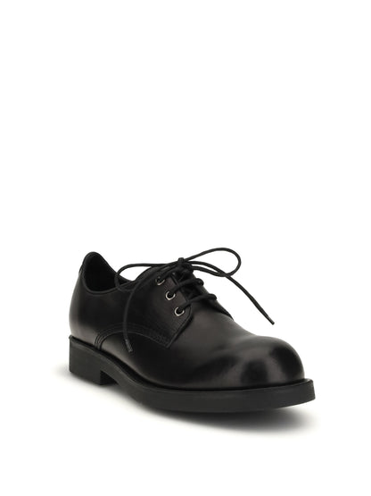 Biker Lace-Up Shoes Black