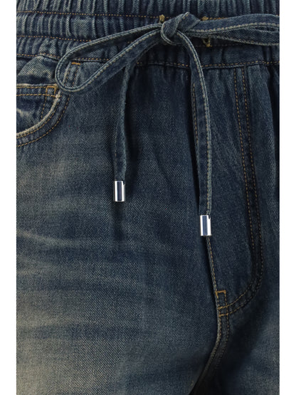 Shorts Drawstring Denim Sandstone