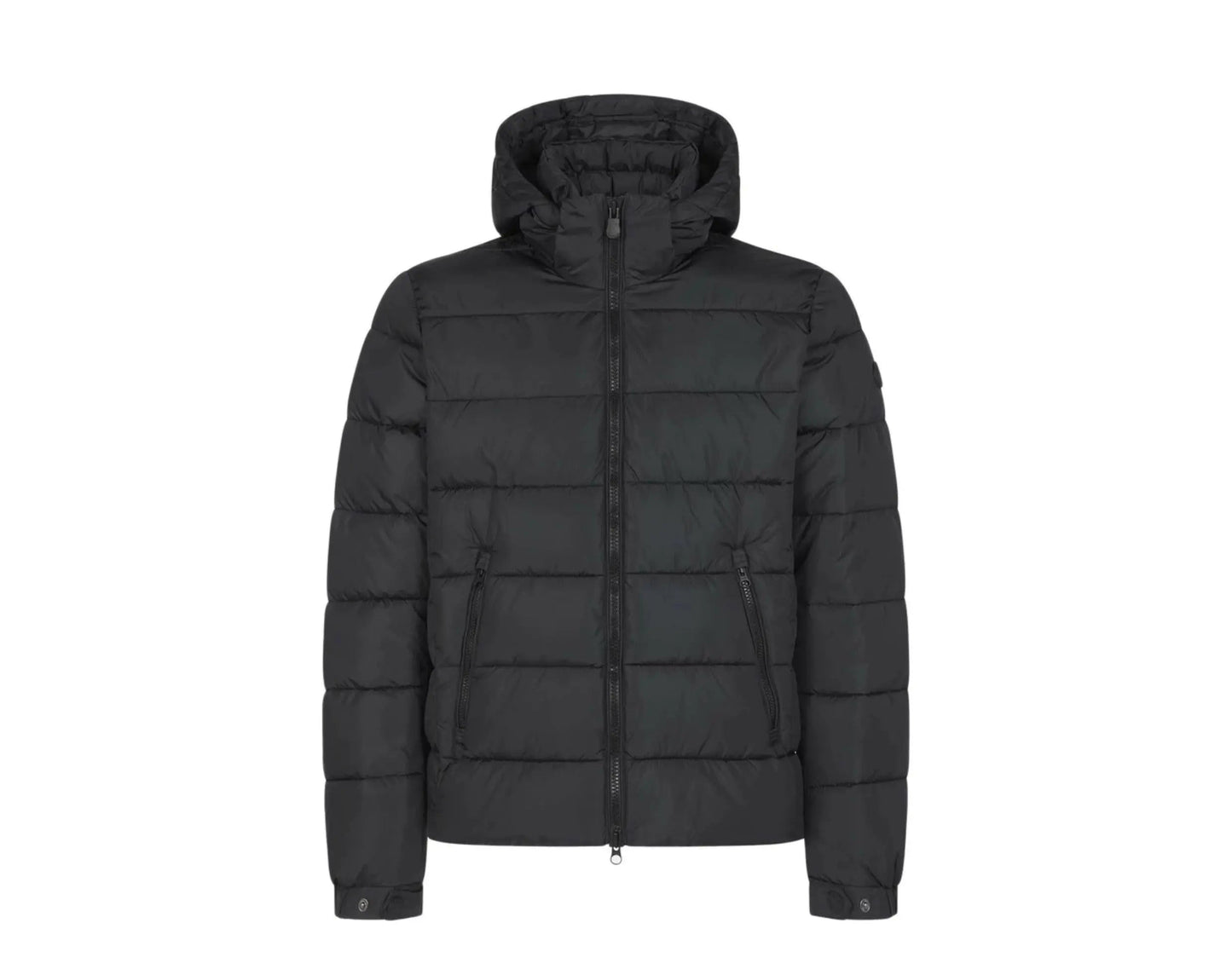 Save The Duck Mega Hooded Puffer Men Jacket Black