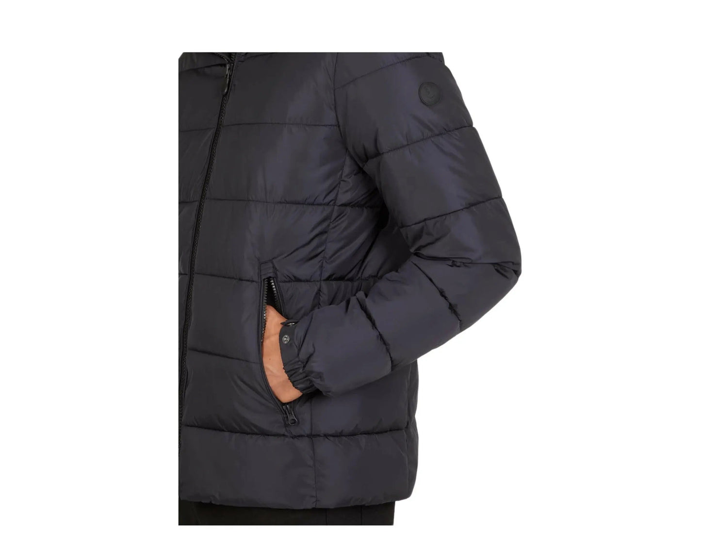 Save The Duck Mega Hooded Puffer Men Jacket Black