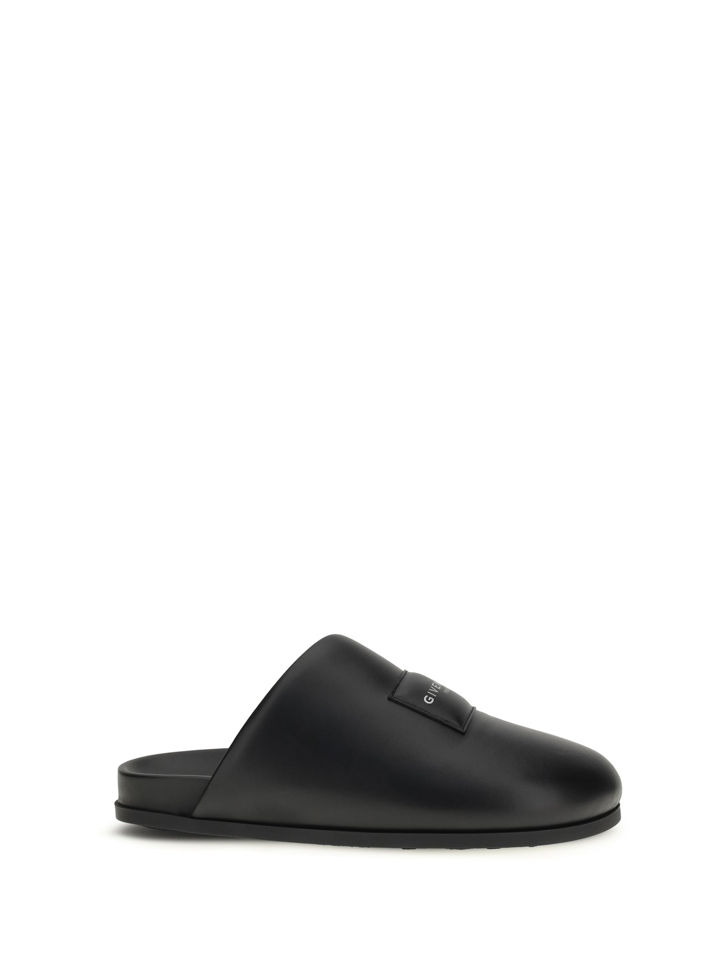 Leather Mules Black