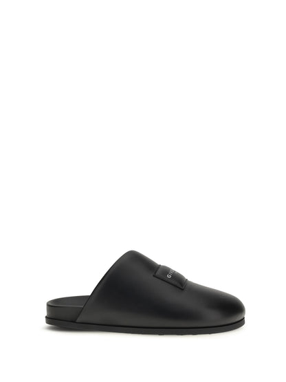 Leather Mules Black