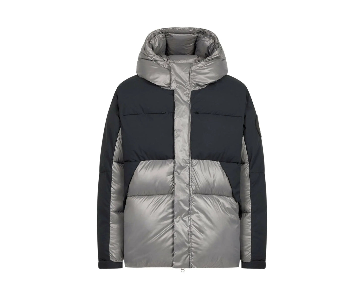 Save The Duck Luma Hooded Puffer Men Jacket Mid Grey/Black