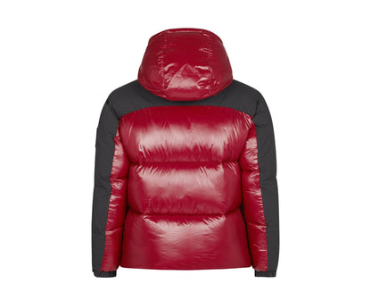 Save The Duck Luma Hooded Puffer Men Jacket Mineral Red/Black