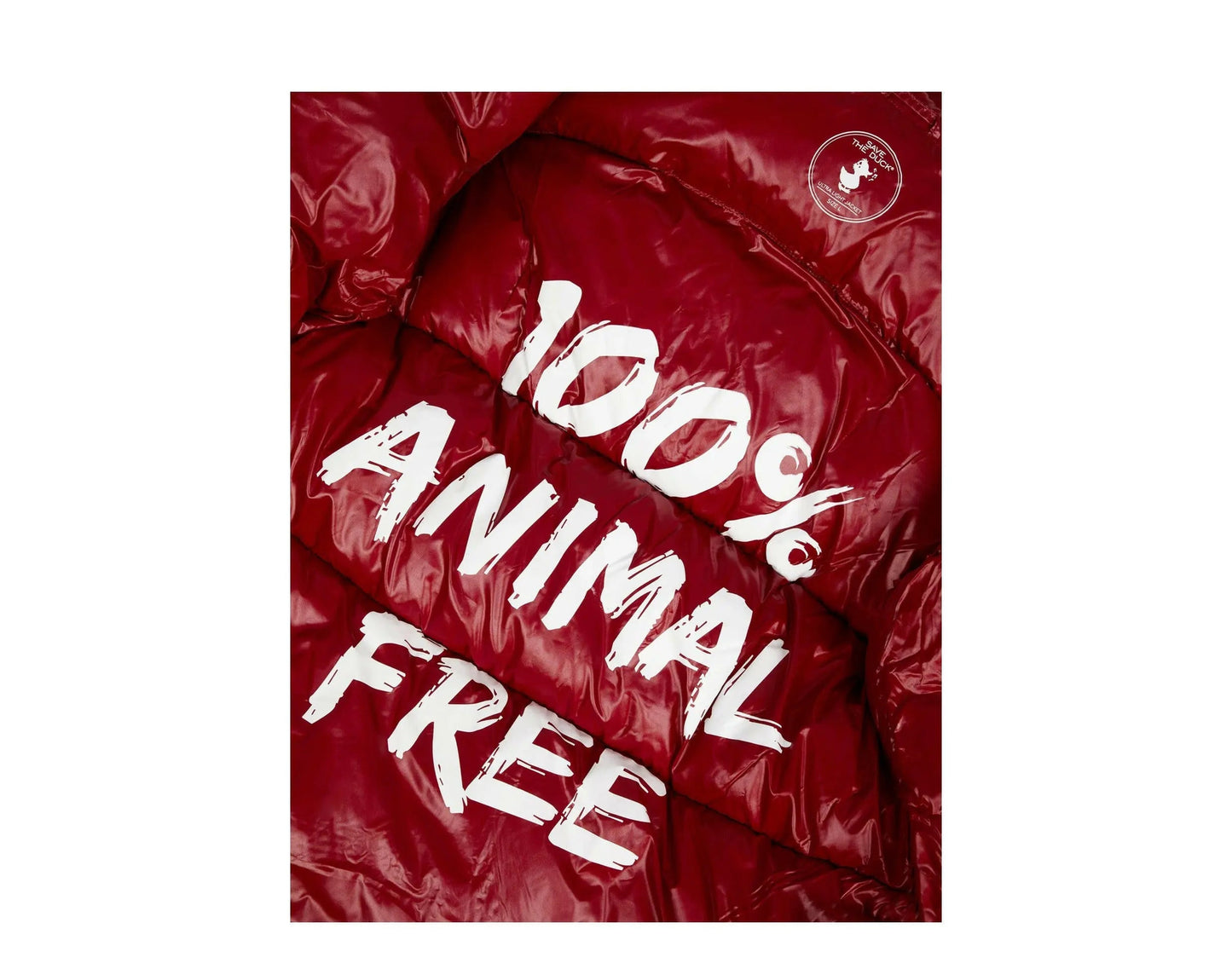 Save The Duck Luma Hooded Puffer Men Jacket Mineral Red/Black