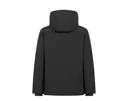 Save The Duck Copy Faux Fur Hooded Parka Men Jacket Black