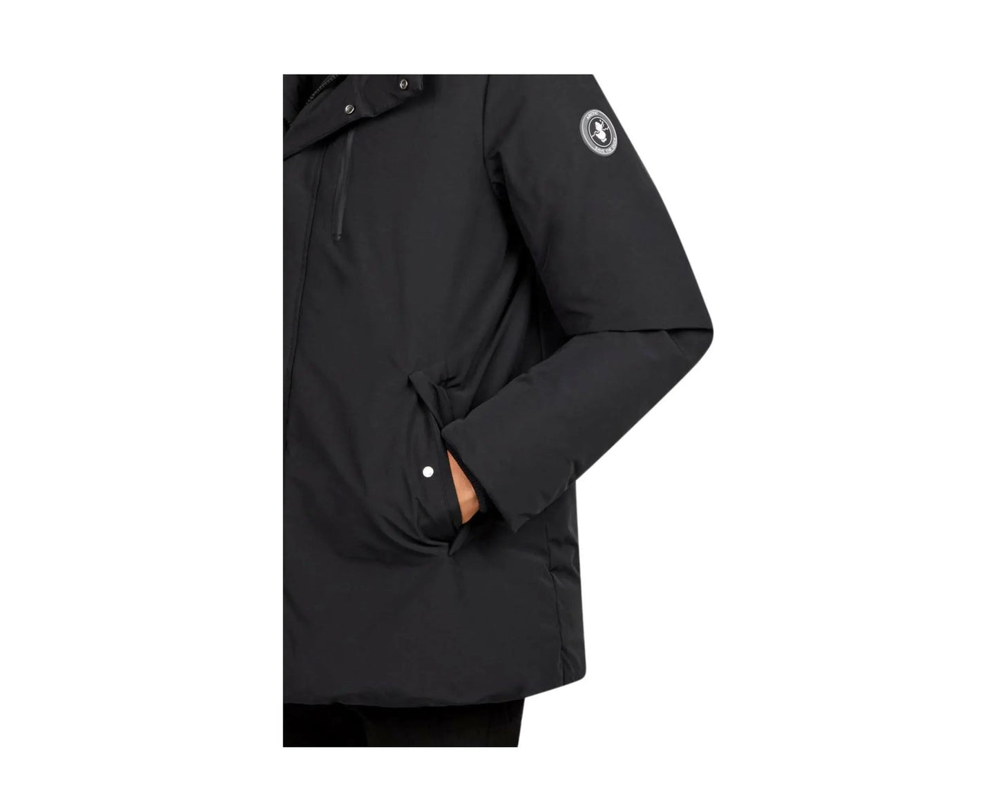 Save The Duck Copy Faux Fur Hooded Parka Men Jacket Black