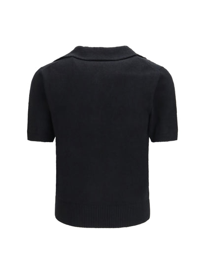 Polo Shirt Cotton-Blend Black