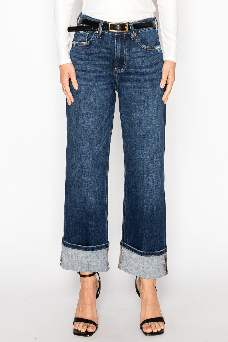 Noelle Inseam Transform High Rise Relaxed Straight Leg Jeans