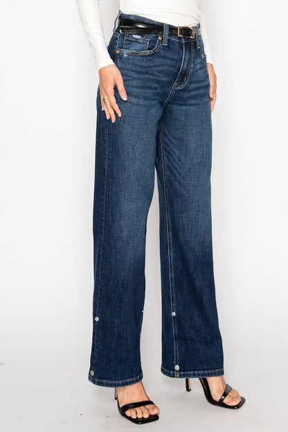 Noelle Inseam Transform High Rise Relaxed Straight Leg Jeans