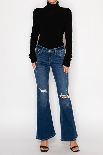 Margaret Low Rise Stretch Vintage Flare Jeans (Reg & Plus)