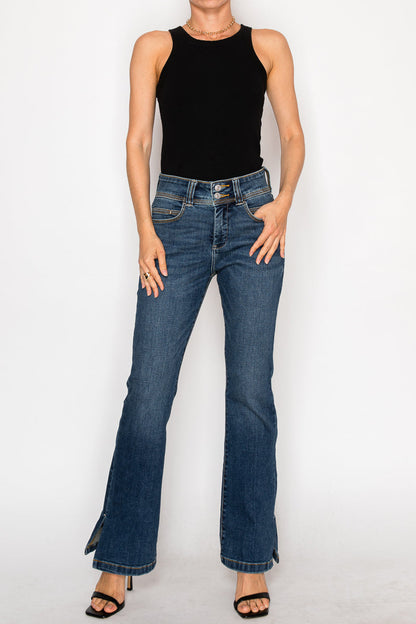 Simone Tummy Control High Rise Bootcut Jeans