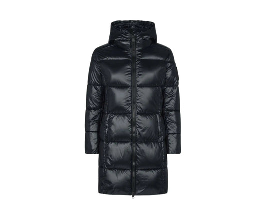 Save The Duck Luck Maxi-Quilted Hooded Women Coat Black
