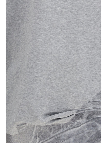 Sweatshirt Taped Jersey Grey Melange