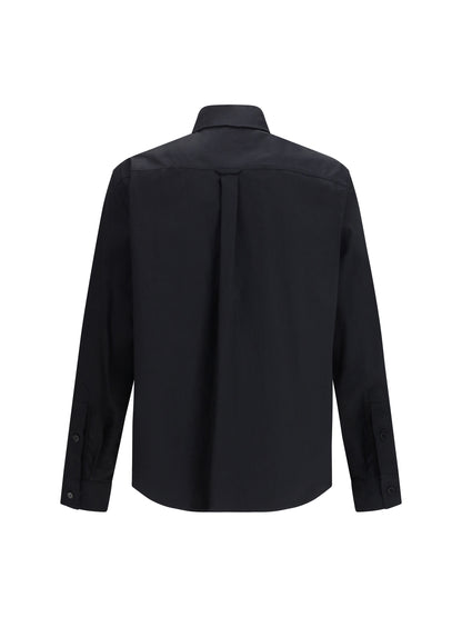 Cotton Shirt With Pockets Black