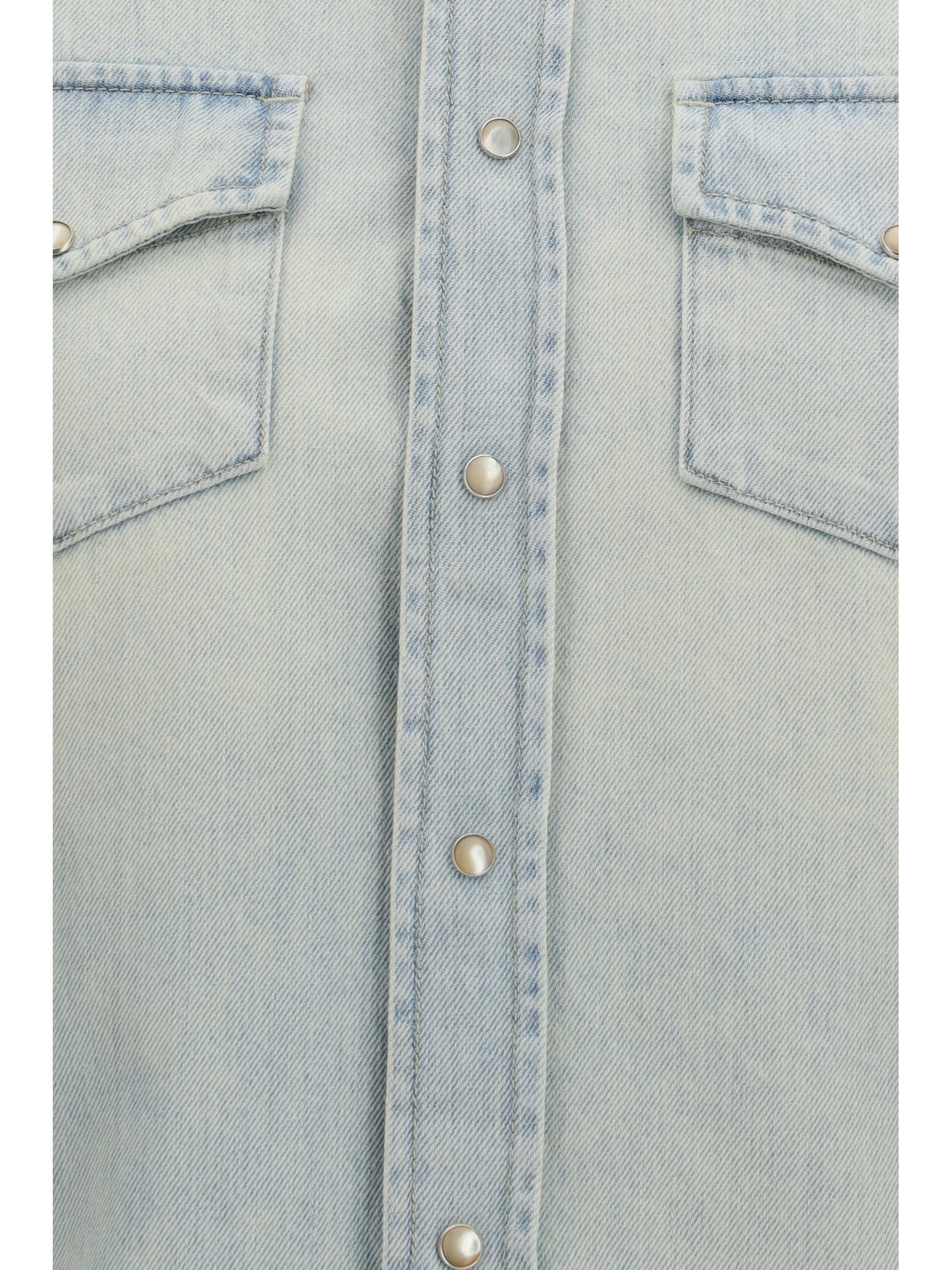 Shirt Western Light Blue Denim
