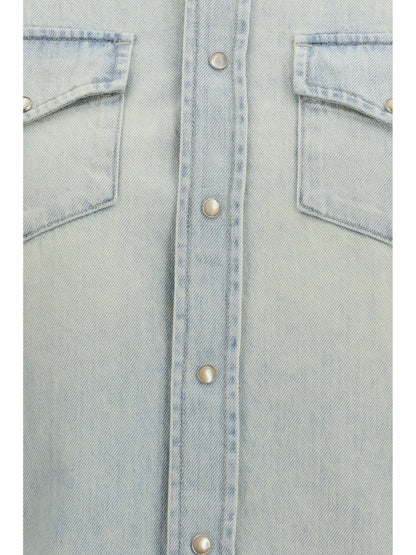 Shirt Western Light Blue Denim