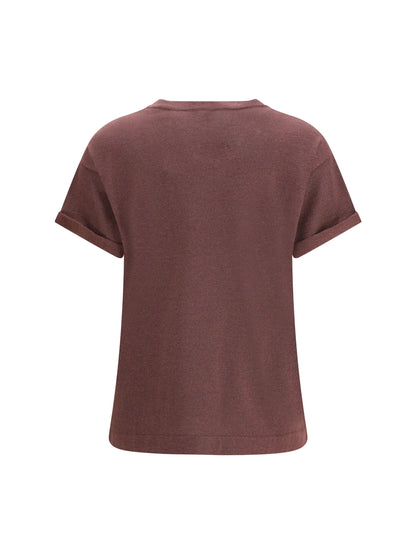 Cashmere T-Shirt Rhubarb