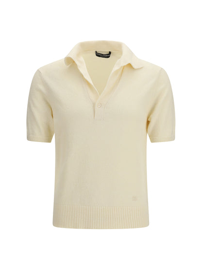 Polo Shirt Cotton-Blend Beige