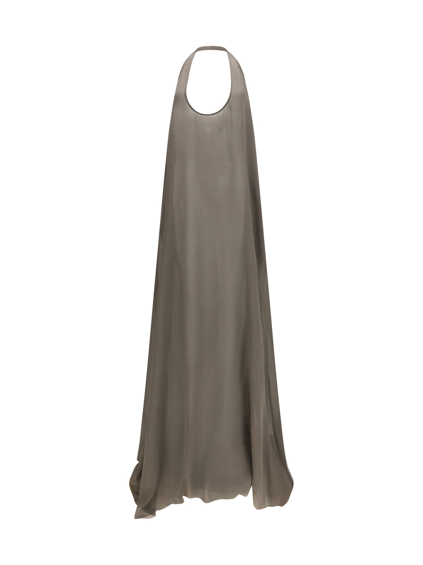 Dress Haltar Silk Georgette Dust