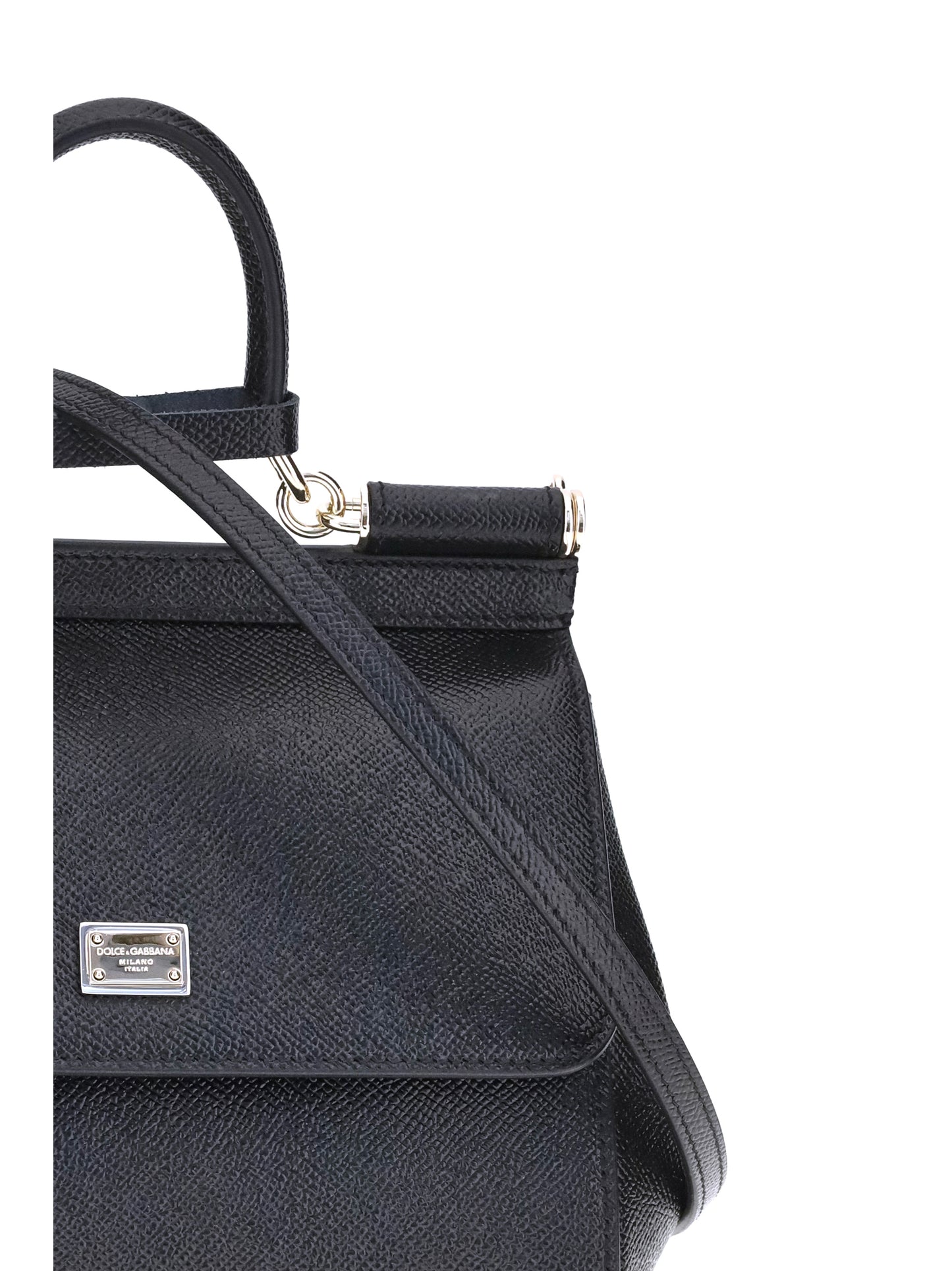 Leather Handbag Black Calfskin