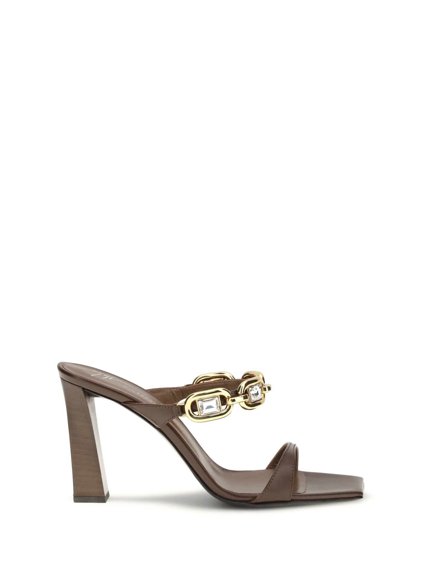 Leather Mules Hot Brown
