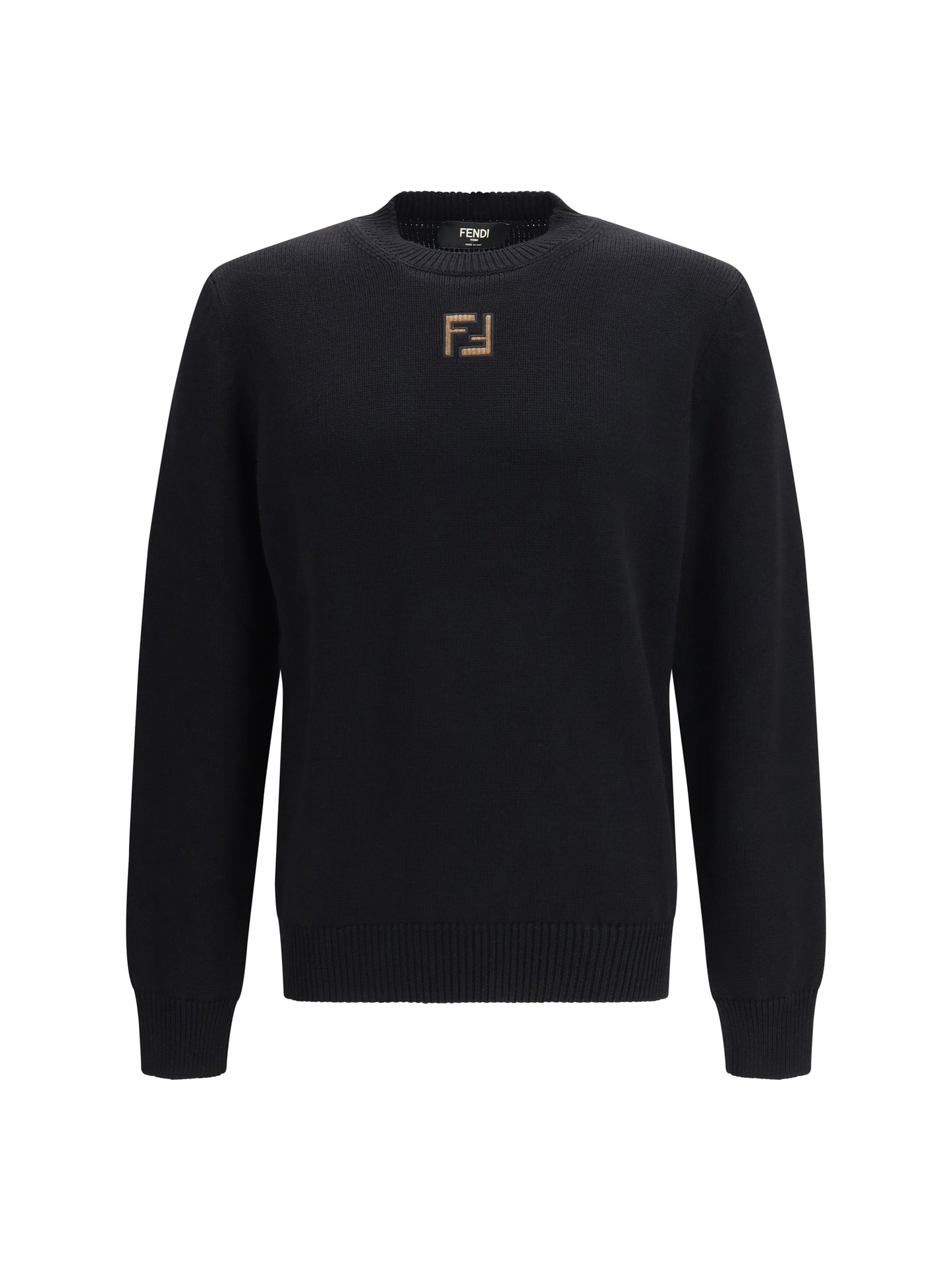 Wool Pullover Black/Hazelnut