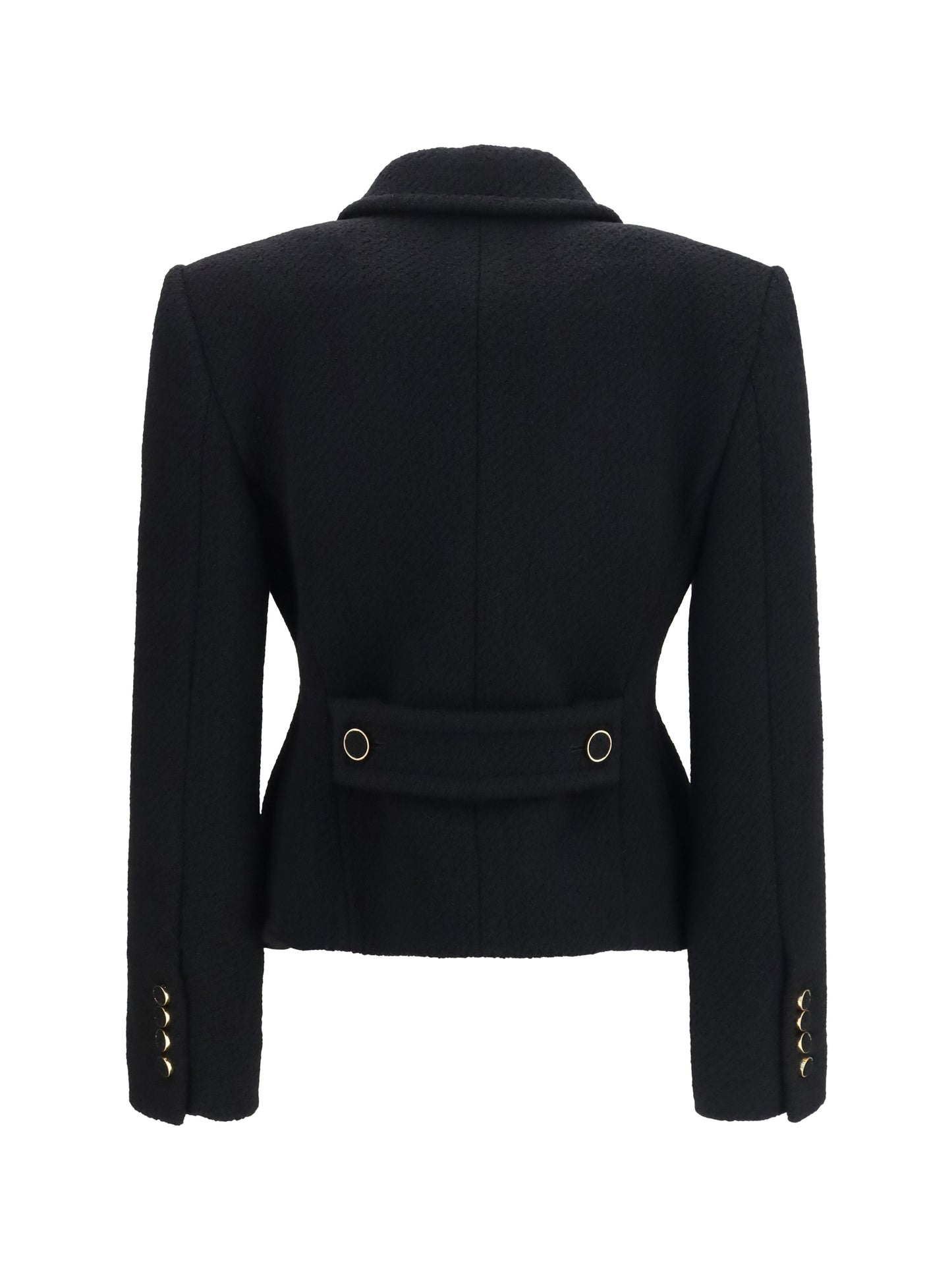Blazer Cropped Single-Breasted Black
