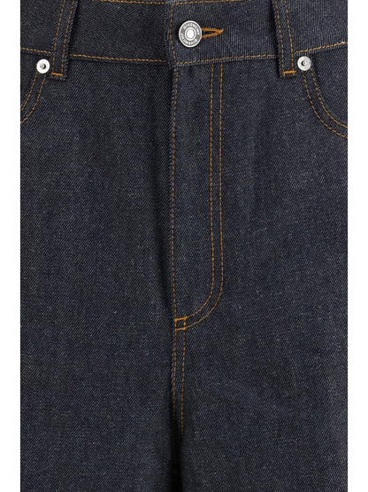 Denim Pants Raw Cocoon Dark Blue