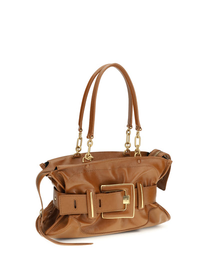 Handbag Anthem Calf Suede Brown