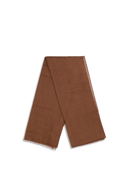 Scarf Silk & Cashmere Fire Brick