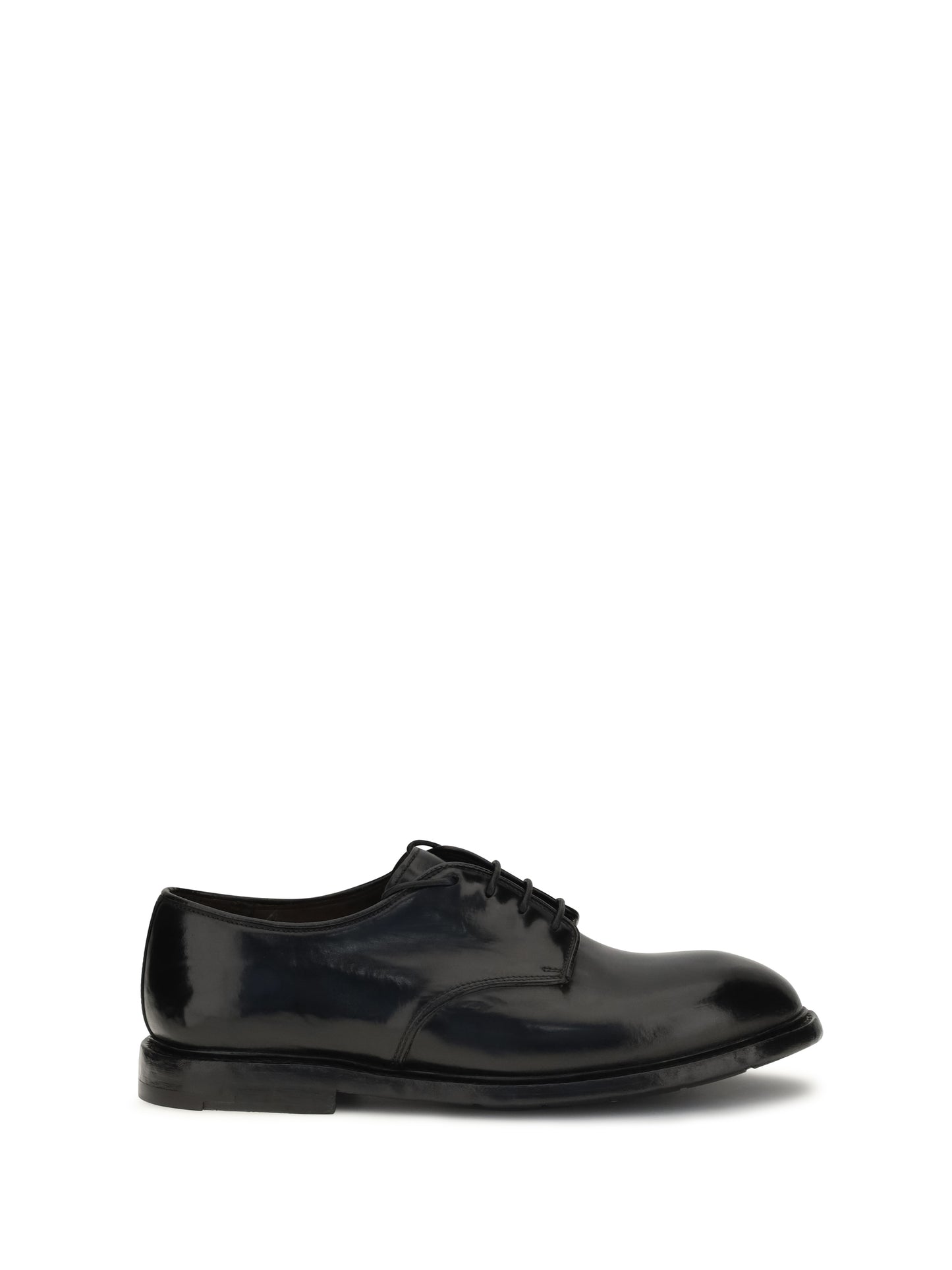 Lace-Up Shoes Black Leather