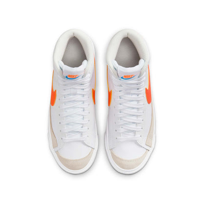 Nike Grade School Blazer Mid 77 'White Total Orange' Gs Sneakers