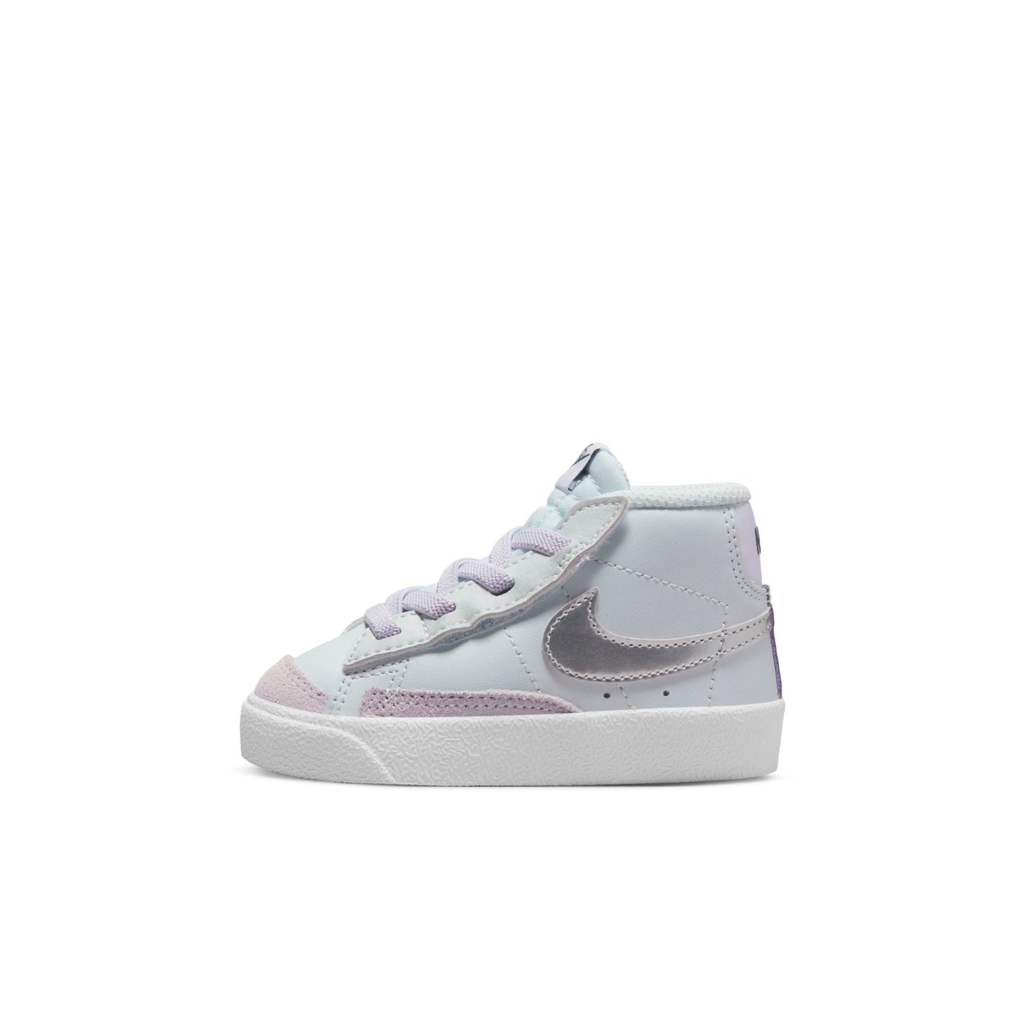 Nike Toddler Blazer Mid '77 Td 'Platinum Grape Metallic Silver' Sneakers