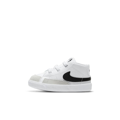 Nike Toddler Blazer Mid Crib Bootie 'White Black' Sneakers