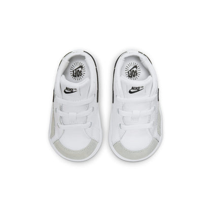 Nike Toddler Blazer Mid Crib Bootie 'White Black' Sneakers