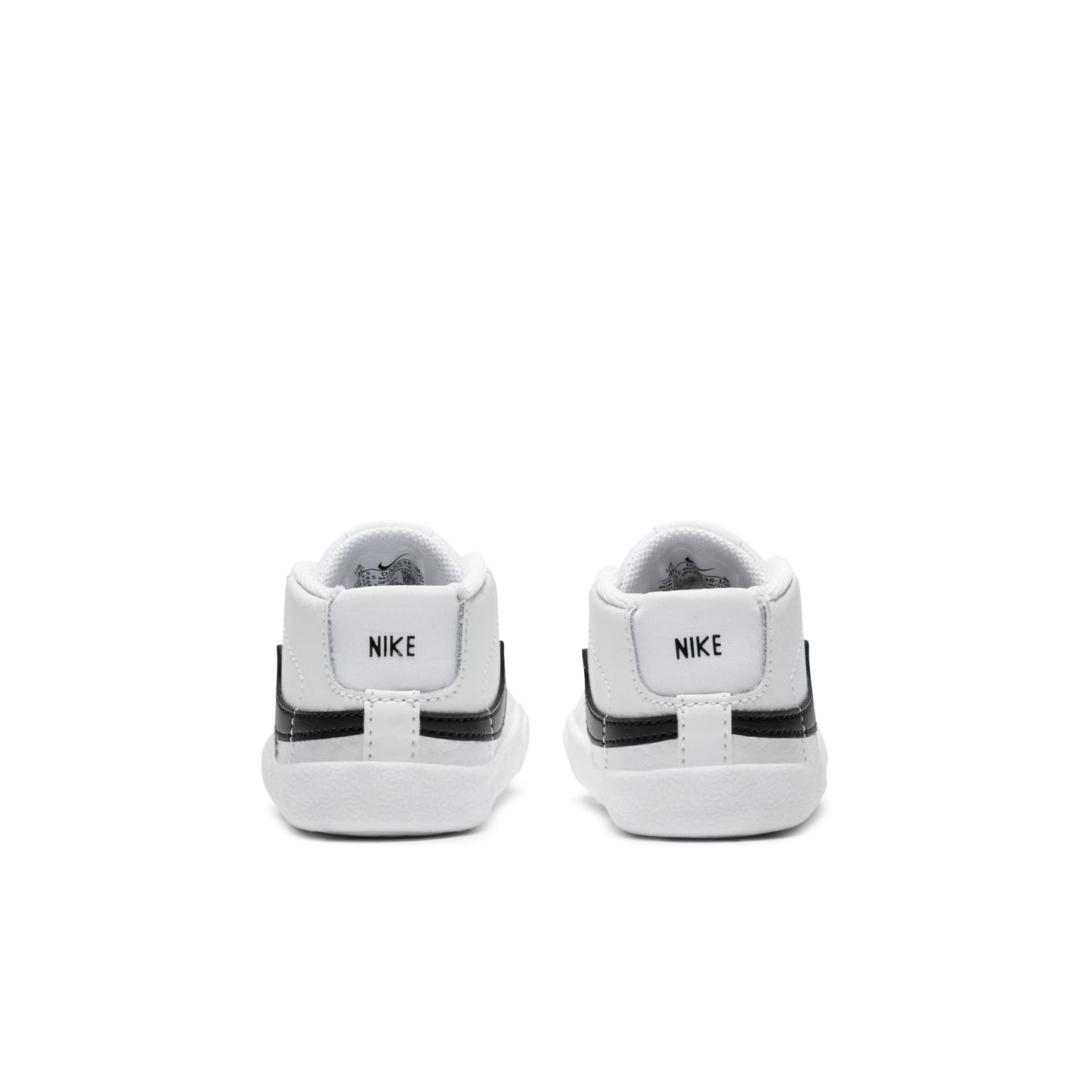 Nike Toddler Blazer Mid Crib Bootie 'White Black' Sneakers