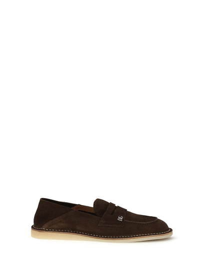 Loafers Suede Brown