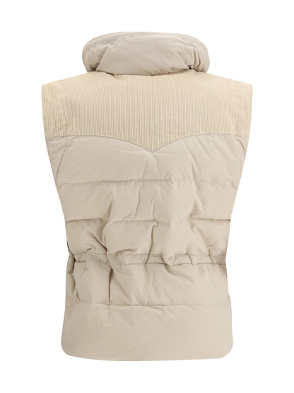 Padded Gilet Olfa Ecru