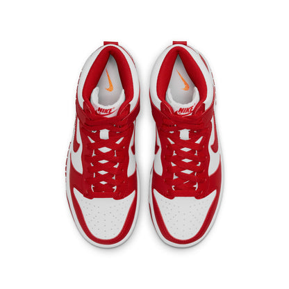 Nike Grade School Dunk High Gs 'Championship White Red' White Tongue Tag Sneakers