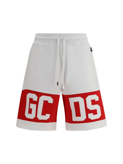 Sweat Shorts Band Logo Optic White/Red