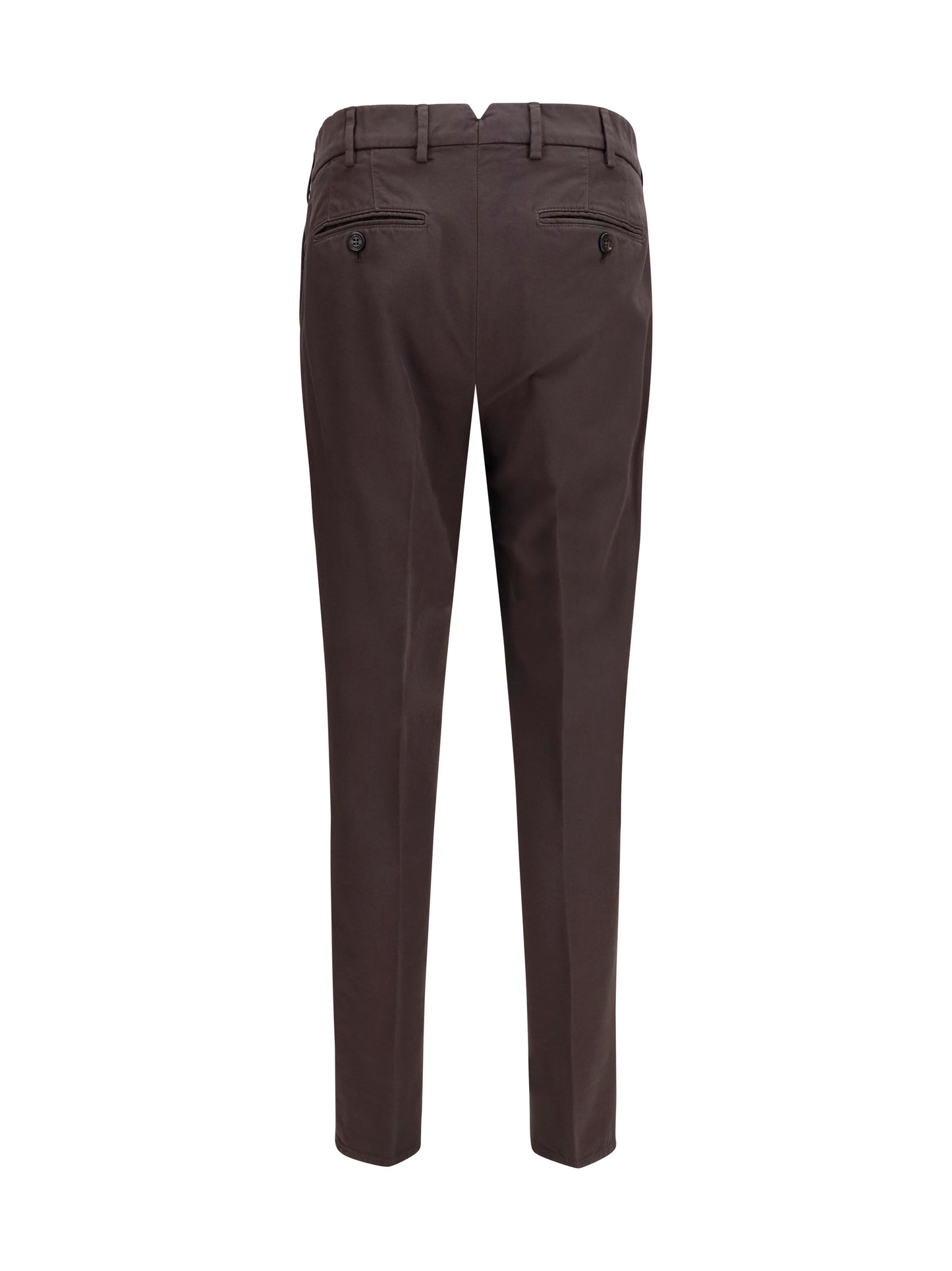 Dyed Cotton Pants Dark Brown