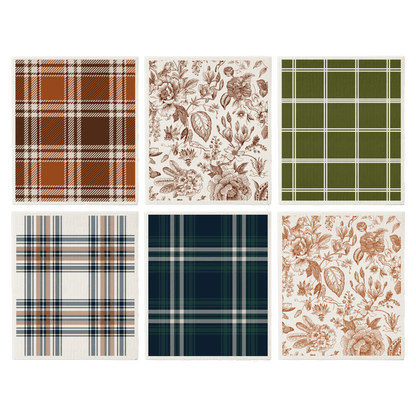 Fall Pattern Swedish Dishcloths