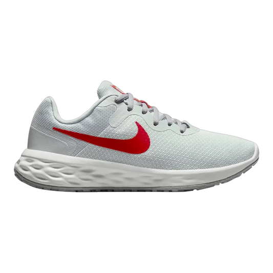 Nike Revolution 6 Next Nature Women Running Sneakers Pure Platinum Light Crimson
