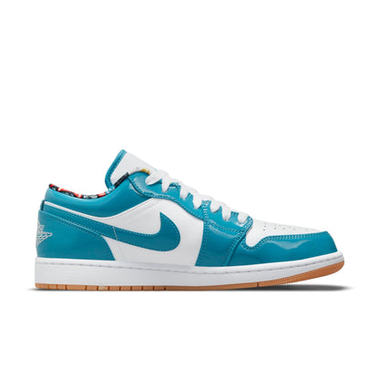 Air Jordan Men's Retro 1 Low Se 'Barcelona Cyber Teal' Sneakers