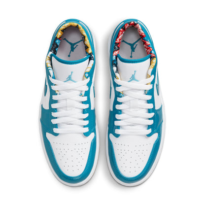 Air Jordan Men's Retro 1 Low Se 'Barcelona Cyber Teal' Sneakers